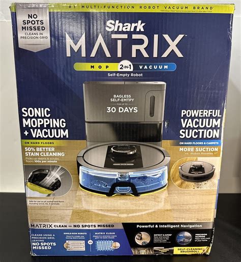 Shark Rv Ws Matrix Self Emptying Robot Vacuum Mop With Wi Fi