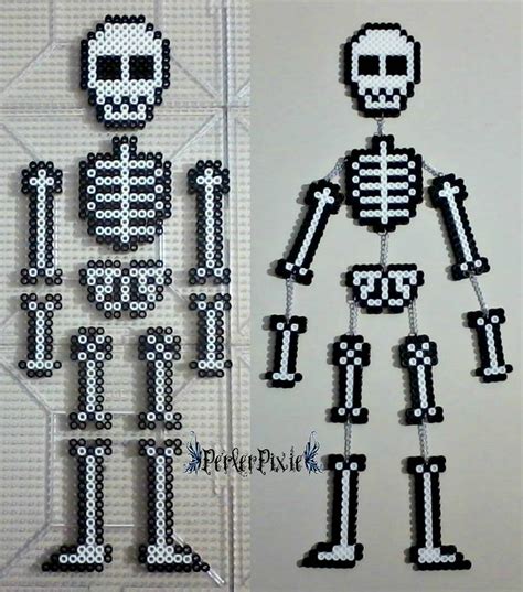 Mr Skelly Doll By Perlerpixie On Deviantart Diy Perler Beads Hama Beads Patterns Easy