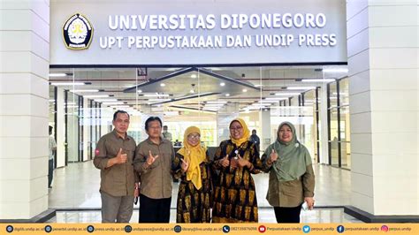 Upt Perpustakaan Dan Undip Press Menerima Kunjungan Dari Perpustakaan