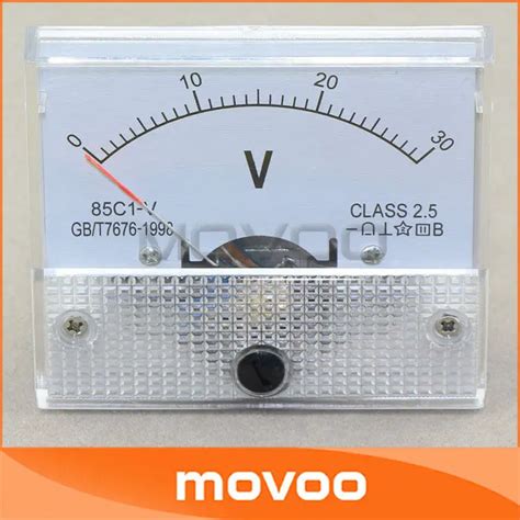 C V V V Analog Voltmeter Voltage Tester Meter Class