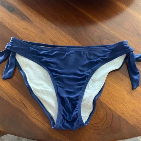 Maui Wear Swim Maui Wear Navy Blue Bikini Swim Bottom High Cut Legs