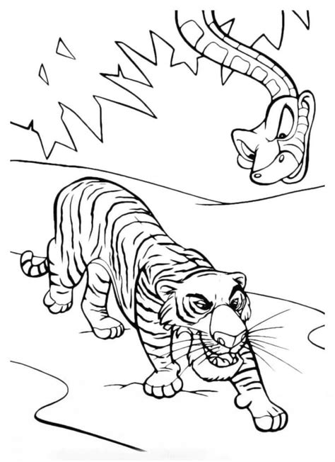 Coloriage Shere Khan Et Kaa De Le Livre De La Jungle T L Charger Et