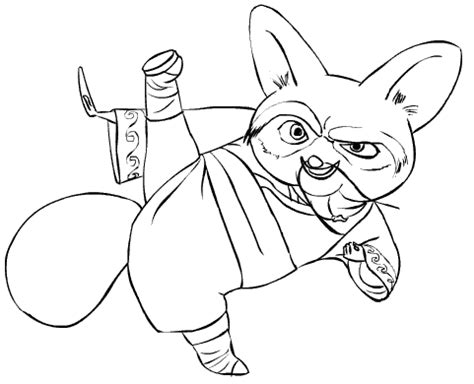 Coloring Master Shifu Picture