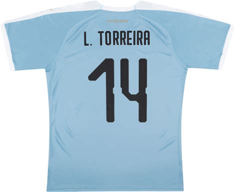 2019 20 Uruguay Home Shirt L Torreira 14 NEW