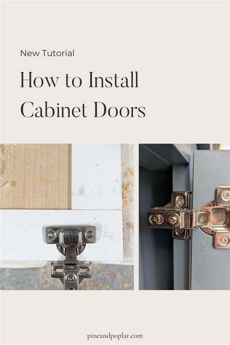 How to Install Cabinet Hinges - Pine and Poplar