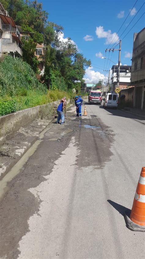 Saae BM realiza serviço de escoamento de água na Vila Brigida Barra Mansa