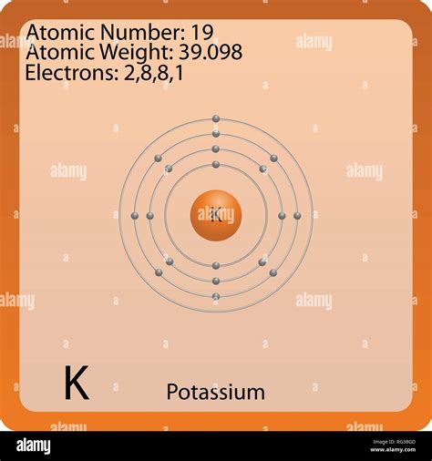Potasio átomo Imágenes Vectoriales De Stock Alamy