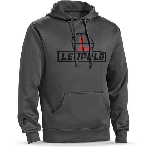 Leupold Reticle Hoodie Sweatshirt (L, Gray) 170523 B&H Photo