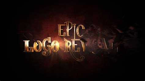 Epic Gold Particles Logo Reveal EnzeeFX