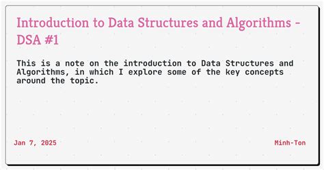 introduction  data structures  algorithms dsa  minh ton