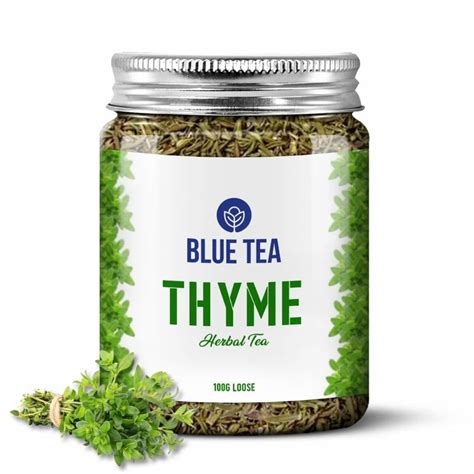 Blue Tea Organic Thyme Leaves Herbal Tea Leaves For Cough And Cold 100 Gram At Rs 199 Pack In