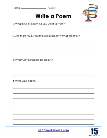 Poetry Worksheets - 15 Worksheets.com