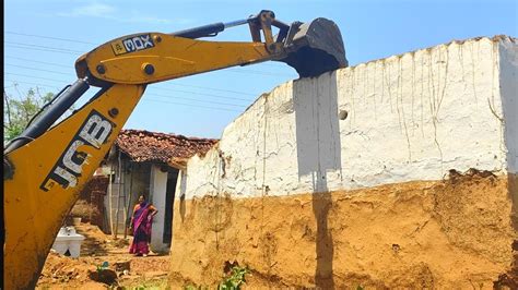 Jcb Dozer Amazing Work In Difficult Place Jcb Dozer Making Drain