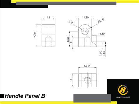 Handle Laci Handle Panel Pendek Ab