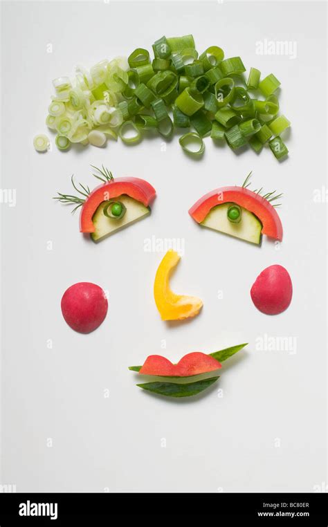 Amusing vegetable face Stock Photo - Alamy