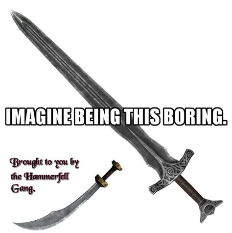 Curved Swords Skyrim Meme