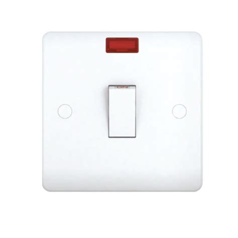 Milano 20a Double Pole Switch White The Hardware Stop