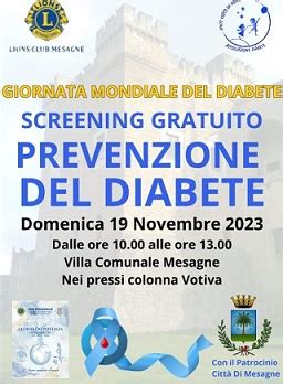 Domenica In Villa Comunale Screening Gratuito Per La Prevenzione Del