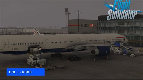 Egll Heathrow Airport Kbos Boston Logan International Pmdg B