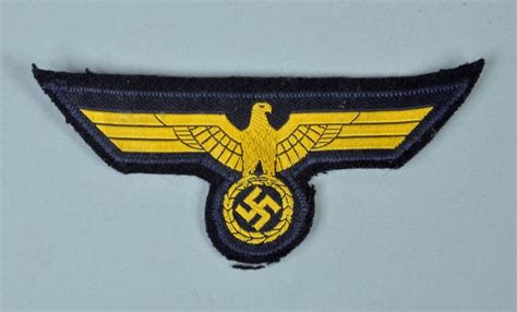 Regimentals German Wwii Kriegsmarine Bevo Breast Eagle