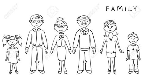 family clipart black  white family black  white clip art images