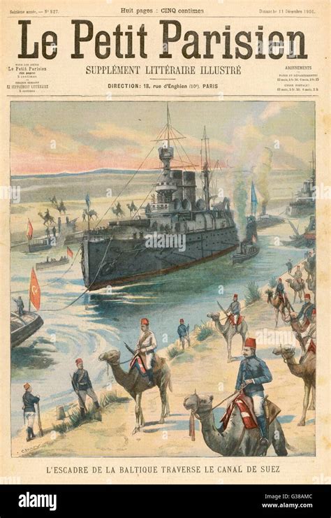 Russo-Japan War, Suez Canal Stock Photo - Alamy