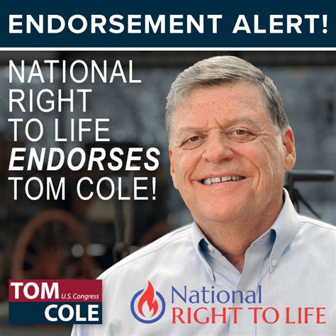 National Right To Life Endorses Tom Cole Tom Cole