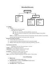 Microbial Diversity: Exploring the World of Microorganisms and | Course Hero