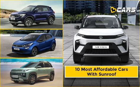 10 Most Affordable Cars With Sunroof Option - V3Cars