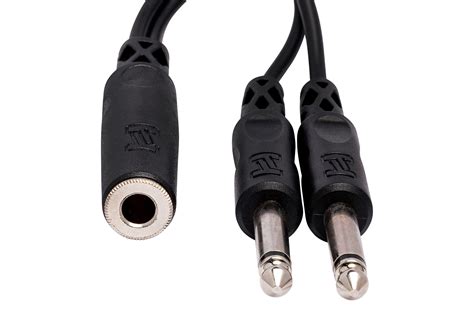 1 4 In TSF To Dual 1 4 In TS Y Cable Analog Audio Hosa Cables