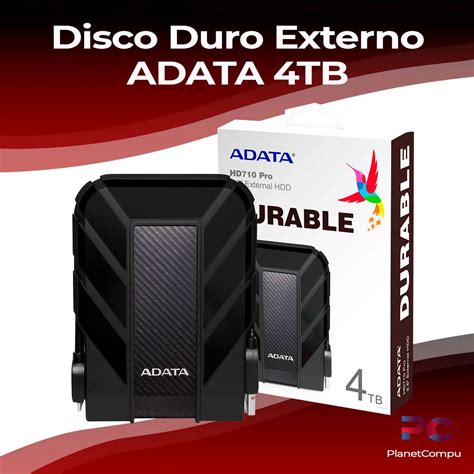 Disco Duro Externo 4tb Adata HD710 Pro PlanetCompu Componentes De PC