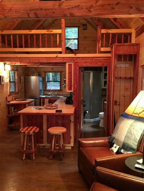 Pin By Melissa On Cabin Tiny Cabins Interiors Small Cabin Interiors