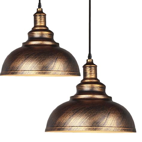 Lot De Lustre Suspension Industrielle Vintage E Mm Plafonniers