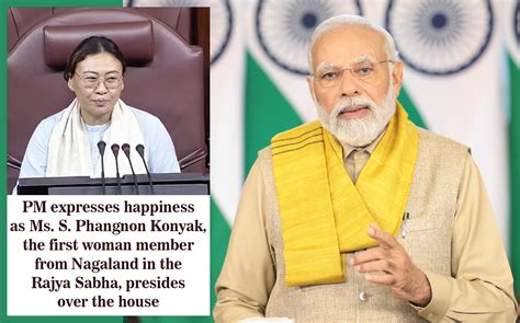 Pm Expresses Happiness As Ms S Phangnon Konyak The First Woman