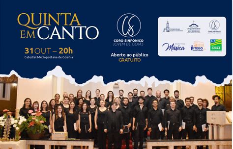 Notícias Coro Sinfônico Jovem de Goiás apresentará Concerto