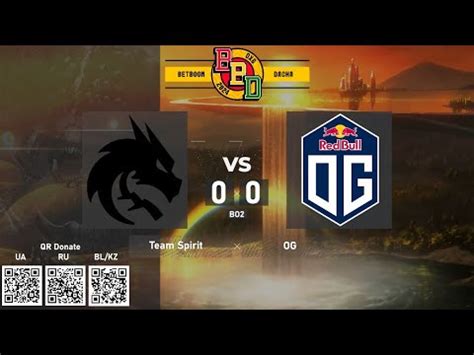 Team Spirit Vs Og Betboom Dacha Dubai Bo Group Liver Youtube