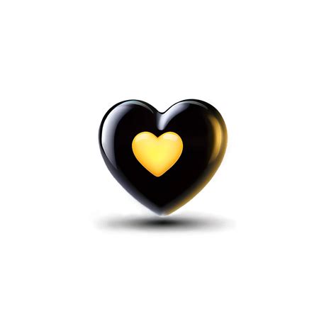 Download Yellow Heart Emoji Transparent Art Psq | Wallpapers.com