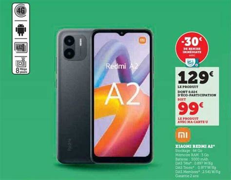 Promo Xiaomi Redmi A2 Chez Hyper U Icataloguefr