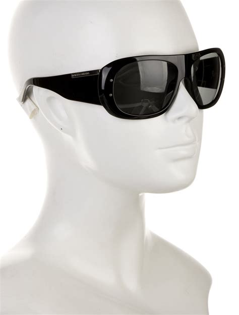 Dolce And Gabbana Shield Tinted Sunglasses Black Sunglasses Accessories Dag428156 The Realreal