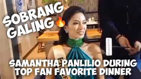 SAMANTHA PANLILIO SUPER GALING SA Q A DURING DINNER WITH MR NAWAT