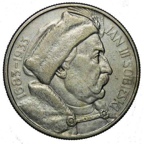 Polska 10 Złotych 1933 Jan III Sobieski Monety Polska Obiegowe