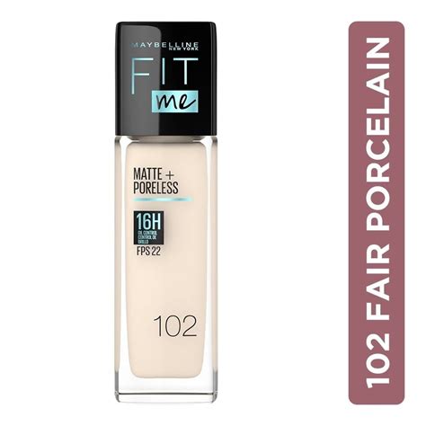 base de maquillaje maybelline  york fit  matte poreless