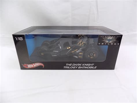 Brand New Sealed Hot Wheels 1 18 The Dark Knight Trilogy Batmobile Starboard Games
