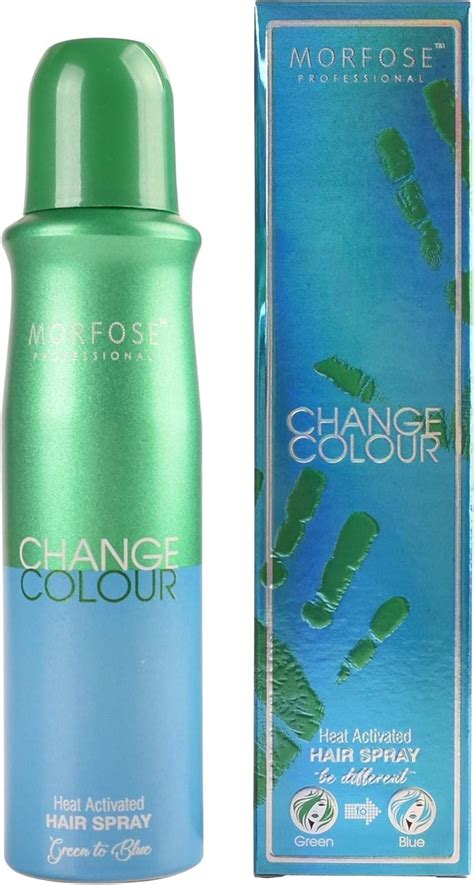 Morfose Change Color Hair Spray 150ml - Green Blue : Amazon.co.uk: Beauty