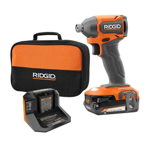 Ridgid V Subcompact Brushless Cordless Impact Driver Kit With Ah