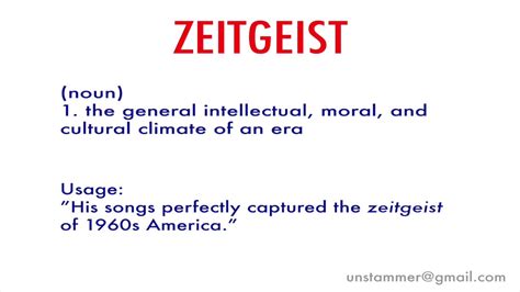 How To Pronounce Zeitgeist Youtube