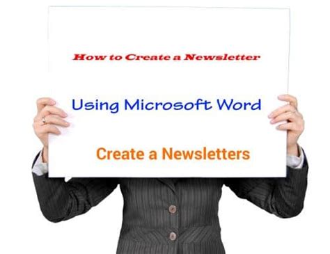 How To Create A Newsletter Using Microsoft Word