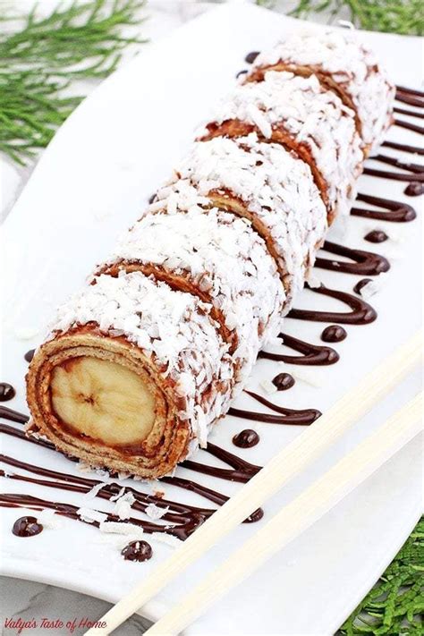 Easy Banana Nutella Sushi Rolls Valya S Taste Of Home Banana Nutella