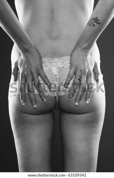 Sexy Woman Ass Lingerie Black White Stock Photo Shutterstock