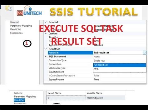 Execute Sql Task Result Set Result Sets In Ssis Ssis Tutorial Part